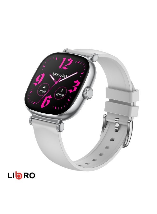Libro Aura – Fashion  Smartwatch Silver - Image 1